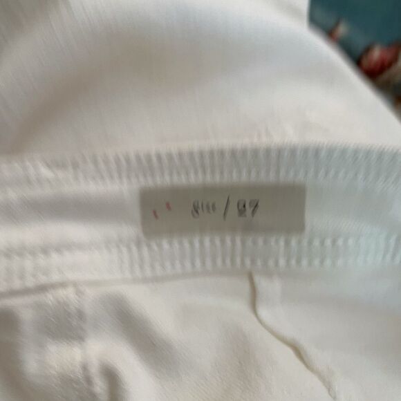 NWOT Anthropologie belted white jeans size 27 - Picture 7 of 8